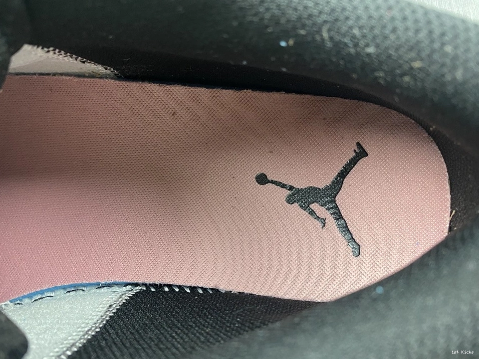 Jordan White 1 Black Grey Low 553558-062 Air Pink 0226